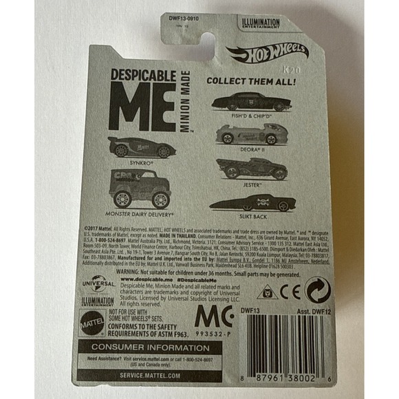 Hot‎ Wheels 2017  Despicable Me Complete Set Factory Sealed - Picture 9 of 13